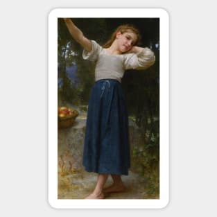 La Paresseuse by William-Adolphe Bouguereau Sticker